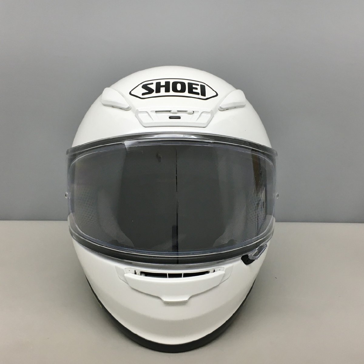 ショウエイ SHOEI バイク用フルフェイスヘルメット Z-7 2017年製 収納袋付き ホワイト Mサイズ 57cm 2506LS097