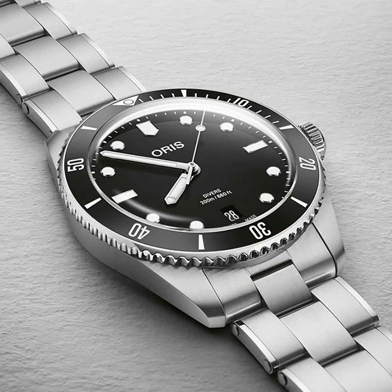 【即納】ORIS オリス ダイバーズ65 メンズ ウォッチ メンズ腕時計 733.7795.4054-SET メタルブレス仕様 ラバーストラップ付き 自動巻 ダイバーズ ギフト