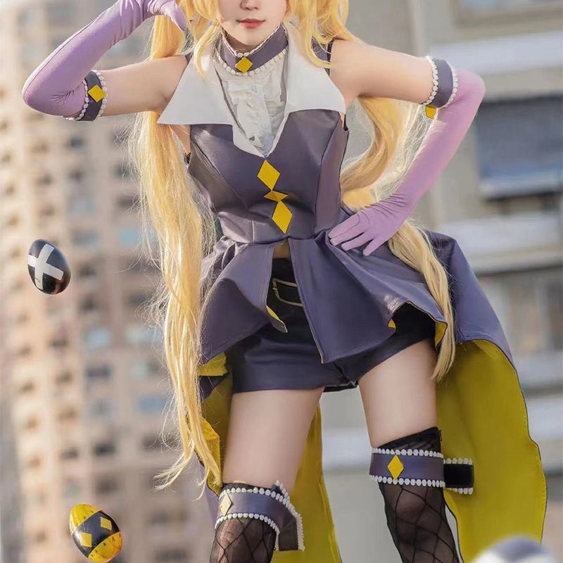 守護甜心月アリア唄cos服歌唄ブロック変身コスプレ衣装道具スカートアニメ