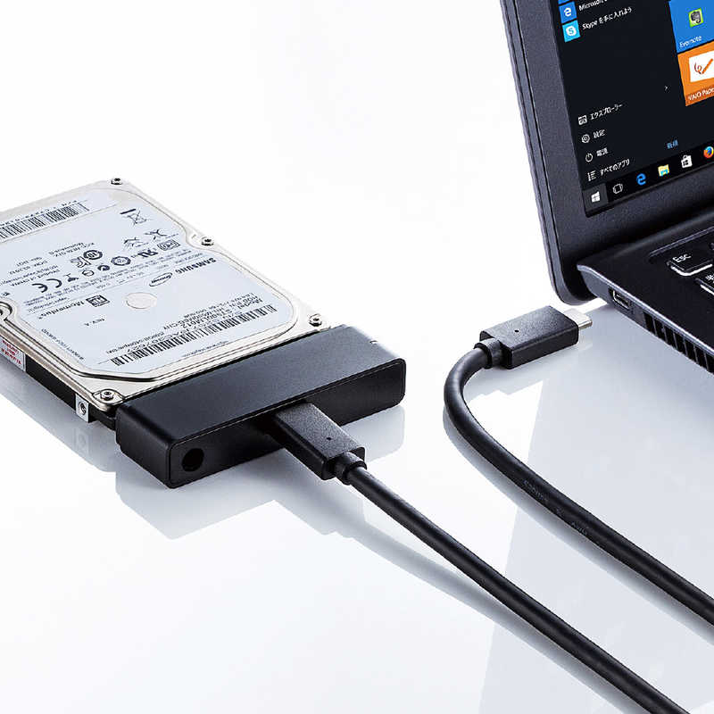 サンワサプライ　SATA-USB3.1 Gen2変換ケーブル 　USB-CVIDE7