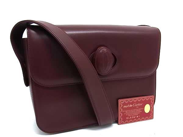 バッグ マストライン ターンロック ショルダーバッグ レザー - ボルドー系 クロスボディバッグ ハンドバッグ 鞄 ブランド 斜め掛け 肩掛け 上品 通勤通学 高級 ビジネス【本物保証】
