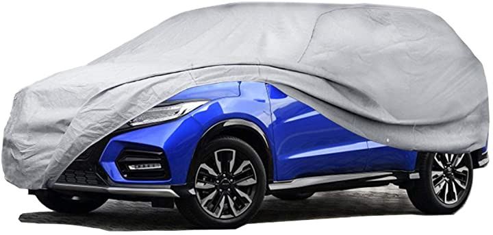 ボディーカバー SUV 4層構造 裏起毛タイプ 自動車カバー 車体カバー 480x180x145cm( シルバー, 480x180x145CM)