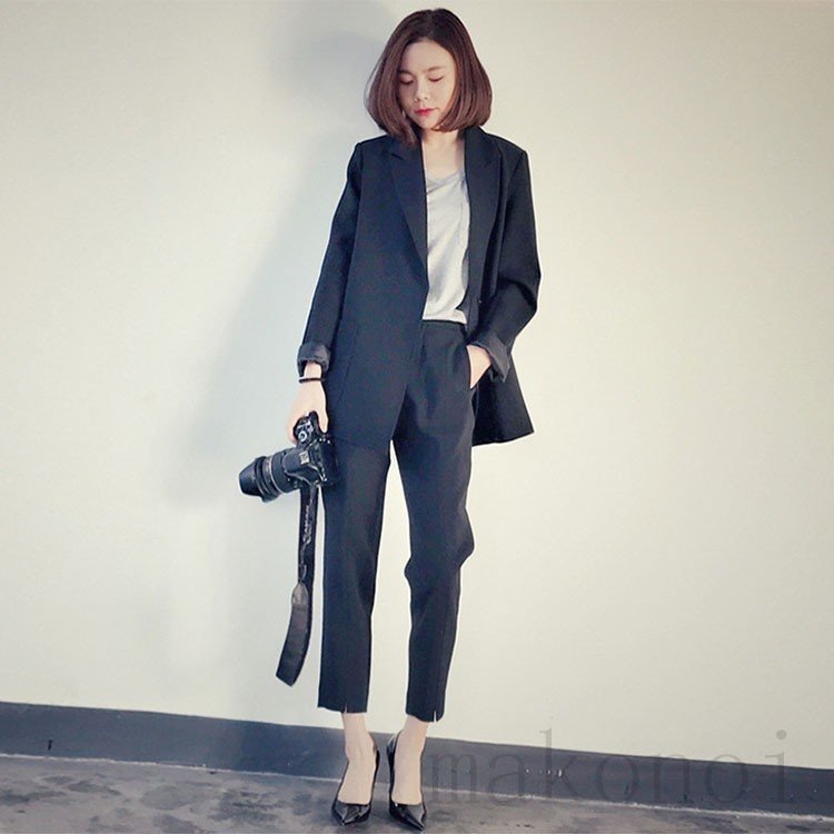 スーツ セットアップ パンツスーツ レディース おしゃれ 春秋 上下セット スーツコート スーツパン