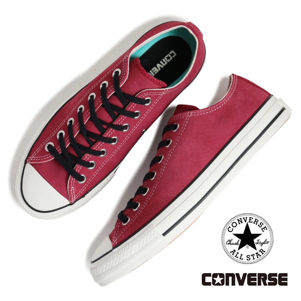 CONVERSE コンバース オールスター SK OX スニーカー ALL STAR SK OX MAROON ( マルーン レッド 赤 レザースニーカー メンズ 33702610 )