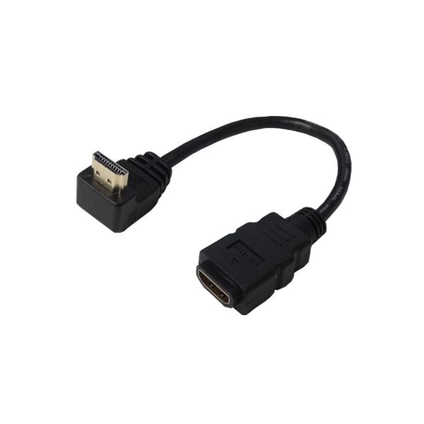 (まとめ)変換名人 HDMI L型ケーブル延長20(上L) HDMI-CA20UL(×5セット)