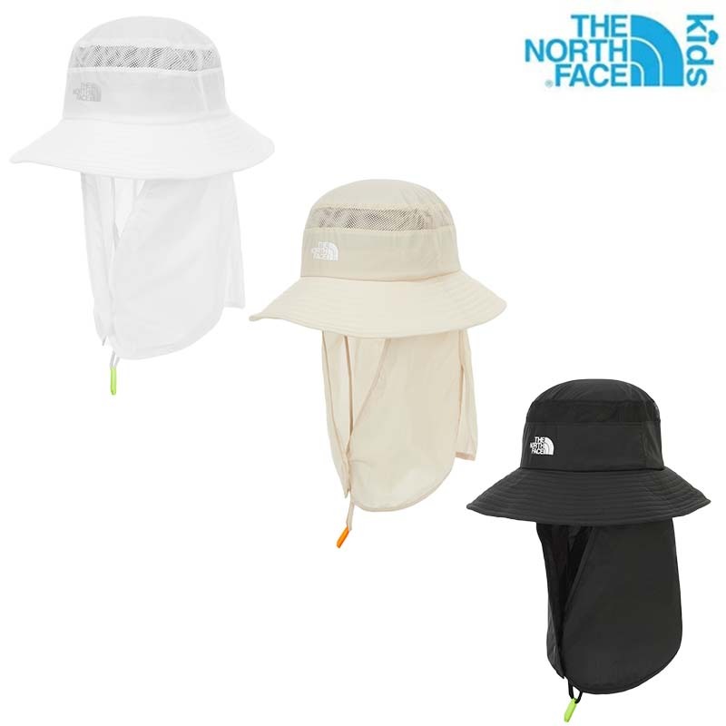 NE3HR02 KS LIGHT SUNSHIELD HAT 日よけ 帽子 バケットハット ツバ シェード サンバイザー 紫外線 UVカット あご紐 キッズ ジュニア 男の子 女の子 メッシュ