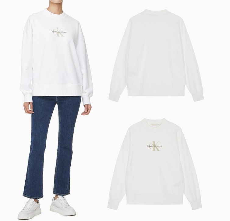 Monologo Crew Neck Terry Sweatshirt (J224177)