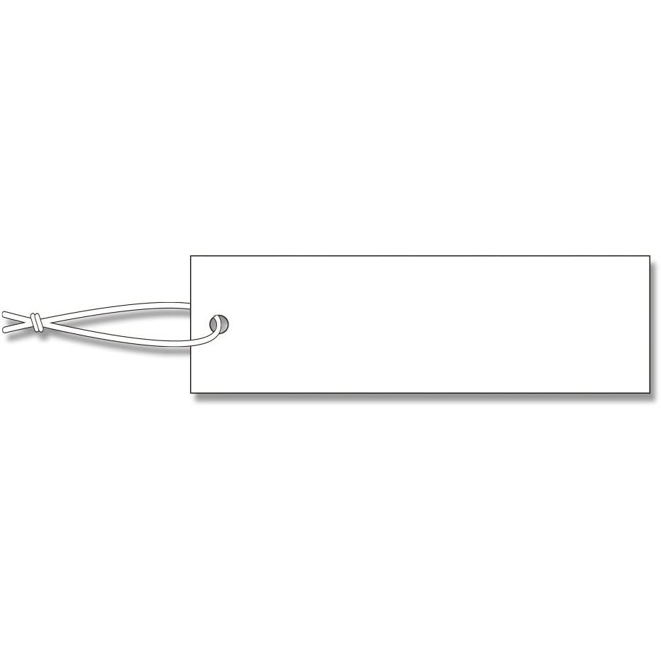 （まとめ買い）シモジマ HEIKO 提札 No.521 綿糸付き 500枚 縦15x横50mm 店舗用品 007152100 [x3セット]