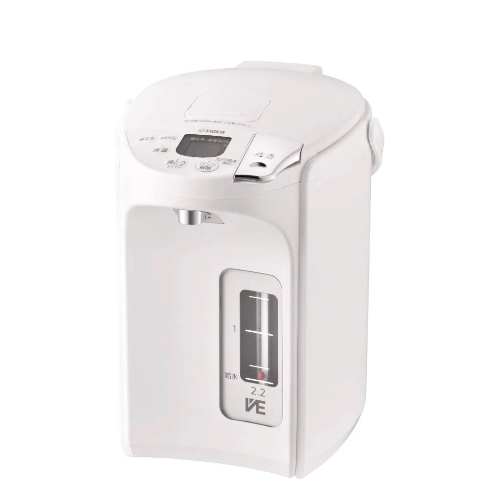 タイガー魔法瓶 蒸気レスVE電気まほうびん とく子さん 2.2L アーバンホワイト PIP-G220WE