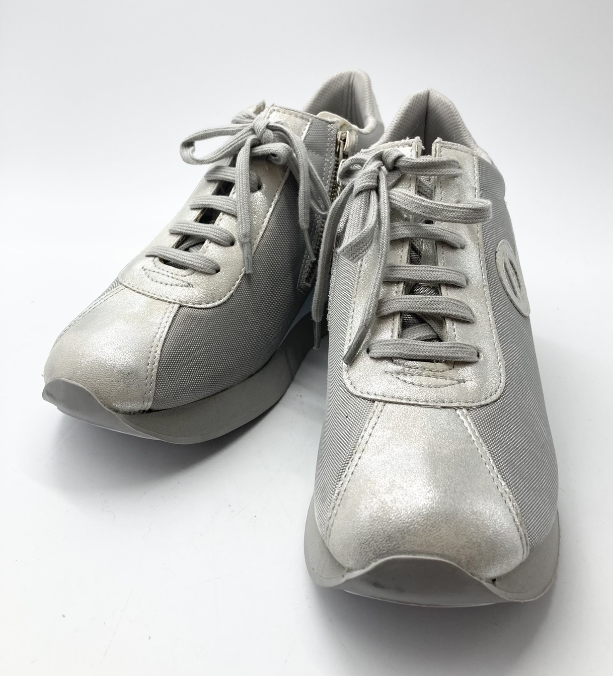 未使用展示品　NONAME　ノーネーム　SPEED-51919　LIGHT GRAY/SILVER　38　スニーカー