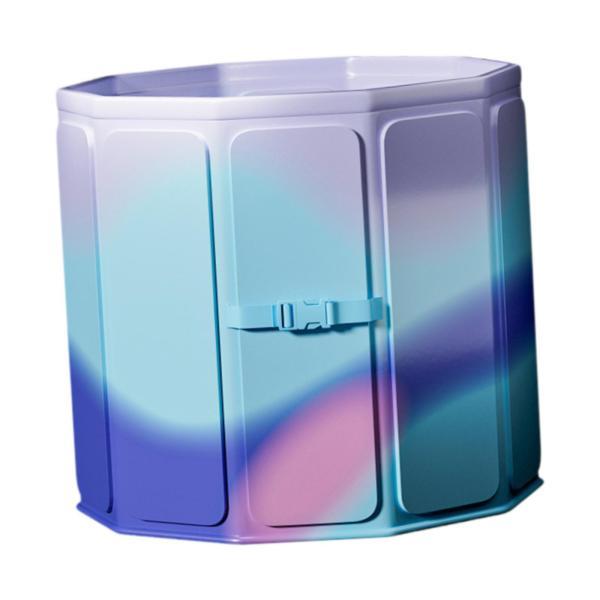 折りたたみ式バスタブ 自立式 家庭用 旅行 子供 アスリートに便利 パープル