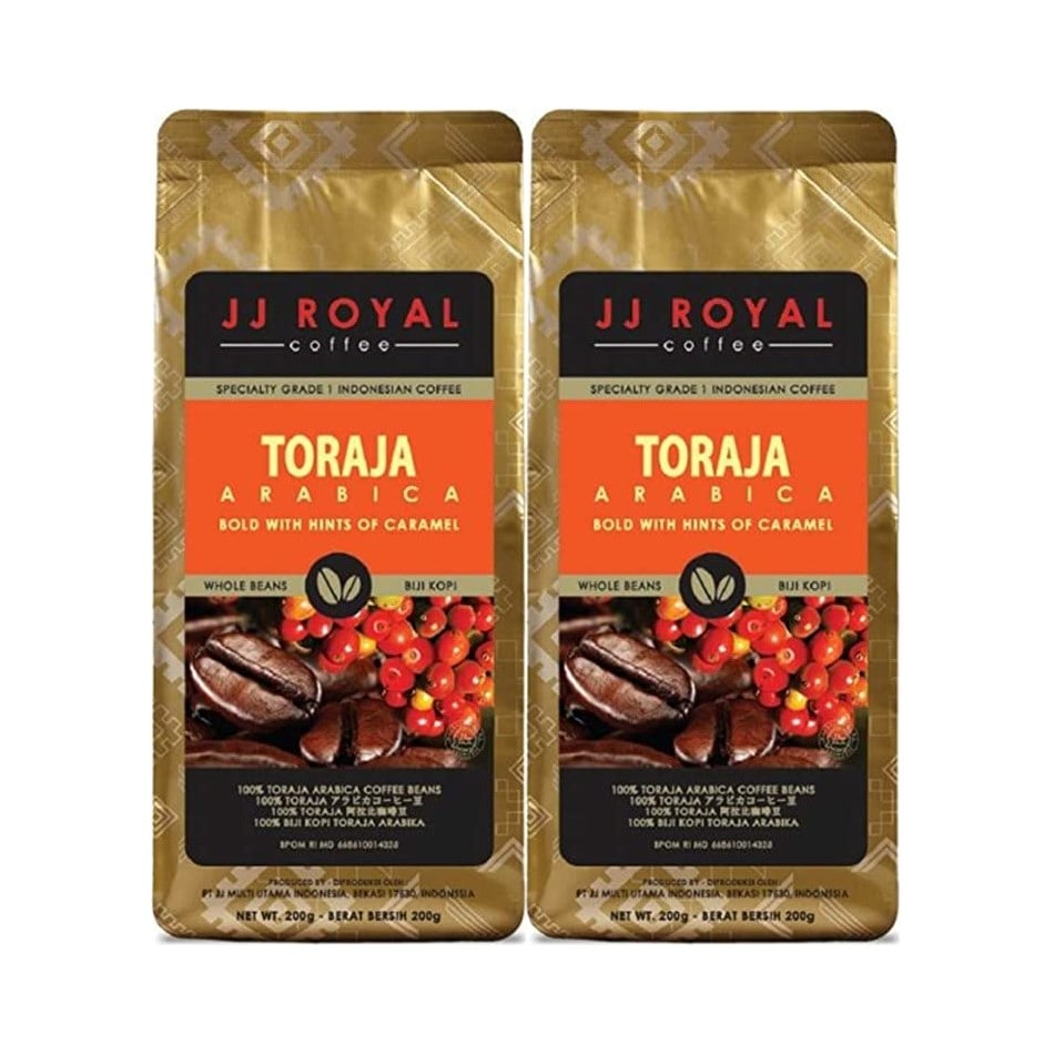 まとめ買いセット インドネシアコーヒー トラジャ アラビカ 200gx２個 焙煎豆 海外直送品