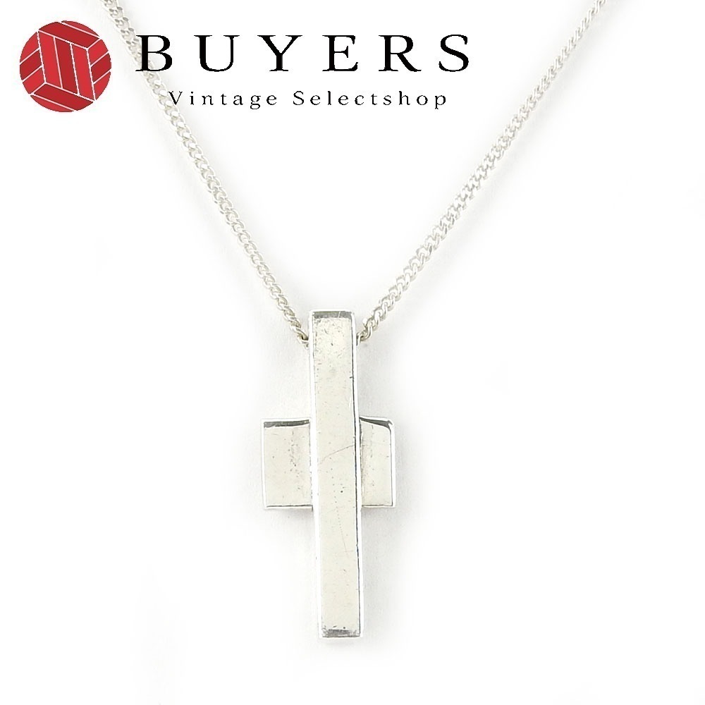中古 ネックレス シルバー925 約7.6g シルバー クロス アクセサリー レディース メンズ
