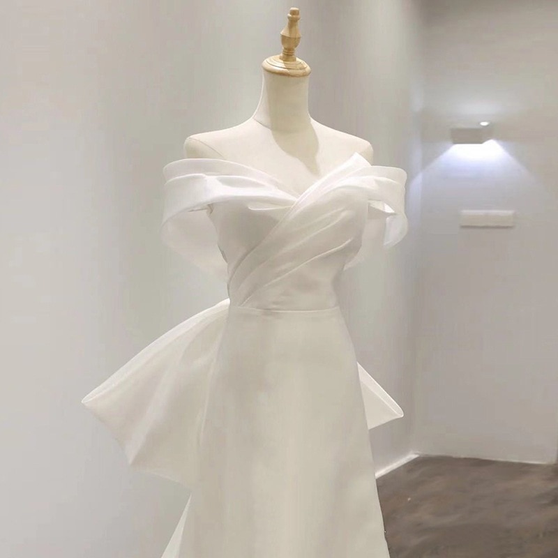 パーティードレス2026 結婚式ドレスウェディングドレス シンプル ウエディングドレス 花嫁ロングドレス結婚式ワンピース ドレス