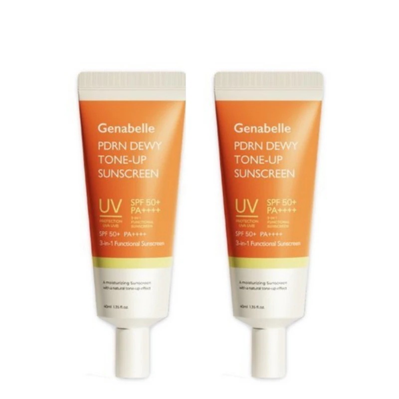 【正規品】【新商品 １+１】PDRNデューイートーンアップサンスクリーン 40ml SPF50+PA++++ / サーモンPDRNトーンアップUV 化粧下地 ノーファンデ 日焼け止め