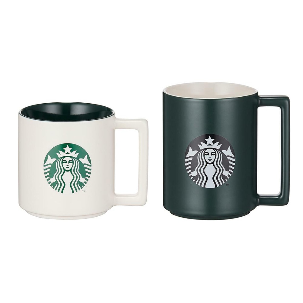 スクエア マグ 355ml + 473ml セット 韓国スターバ グッズ