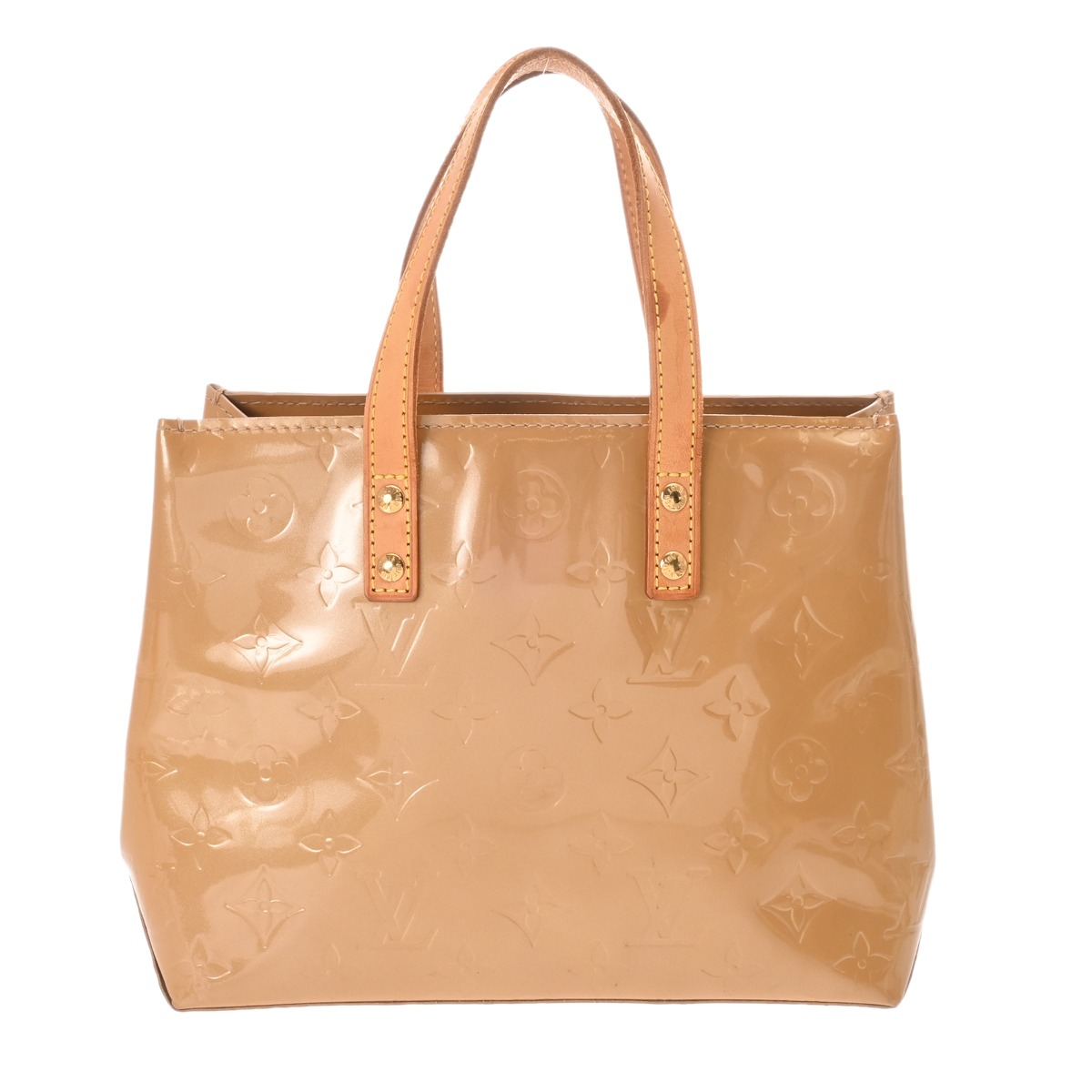 モノグラムヴェルニ リード PM ベージュ M91144 レディース モノグラムヴェルニ ハンドバッグ Bランク 中古 銀蔵