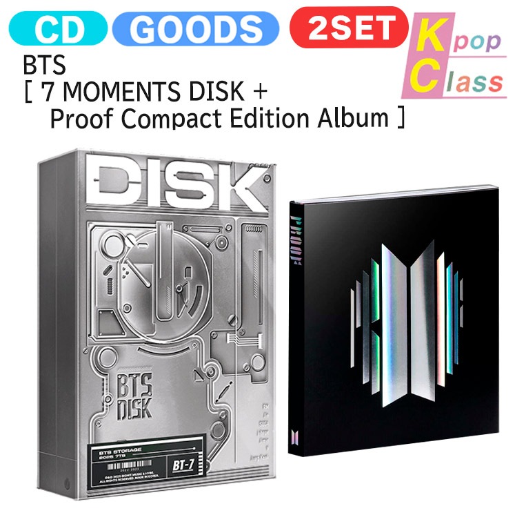 国内発送 [当店限定特典付] BTS [ 7 MOMENTS DISK + Proof Compact Edition Album ] 2種セット / 公式グッズ / 予約商品