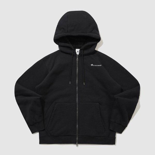 ユニシェルパルーズフードジップアップブラックQQ423LFTO1-BLK