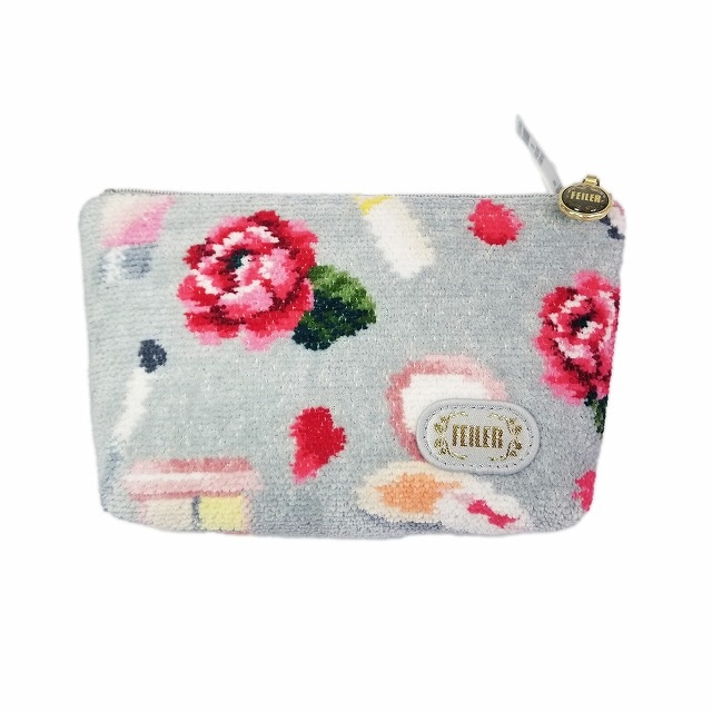 FEILER フェイラー ポーチ 小物入れ エターナルヒロイン グレー ミニポーチ コインケース コスメポーチ ETH242005