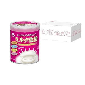 【Amazon.co.jp限定】大人のための粉ミルク ミルク生活 300g [約15回分] 専用BOX梱包 栄養補助食品 健康サポート6大成分 ギフト プレゼント