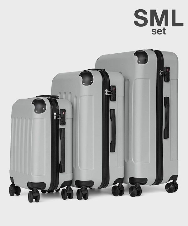 Qoo10 kevala 3個セット SML スーツケース スクエ