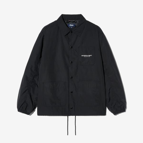 FILA ウーブン カラー ネック コーチ ジャケット