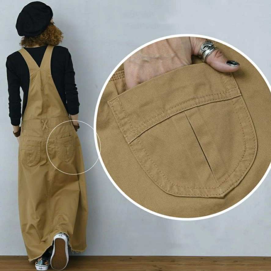 【ins超人気】 レースアップバック ビックシルエット コットン 切り替え Aライン 大きめのサイズ感 キャミワンピース