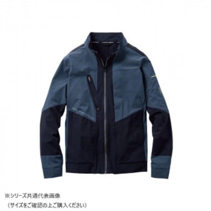 桑和 0328-00 長袖ブルゾン 3Lサイズ ブルーグレー(21)