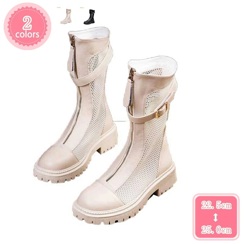 777円OFFクーポン チャンキーヒール サンダル ラウンドトゥ プラットフォーム 美脚 フロントファスナー ヒール4cm 歩きやすい ハイカット 大きいサイズ 夏 グラディエーターサンダル 幅広 通