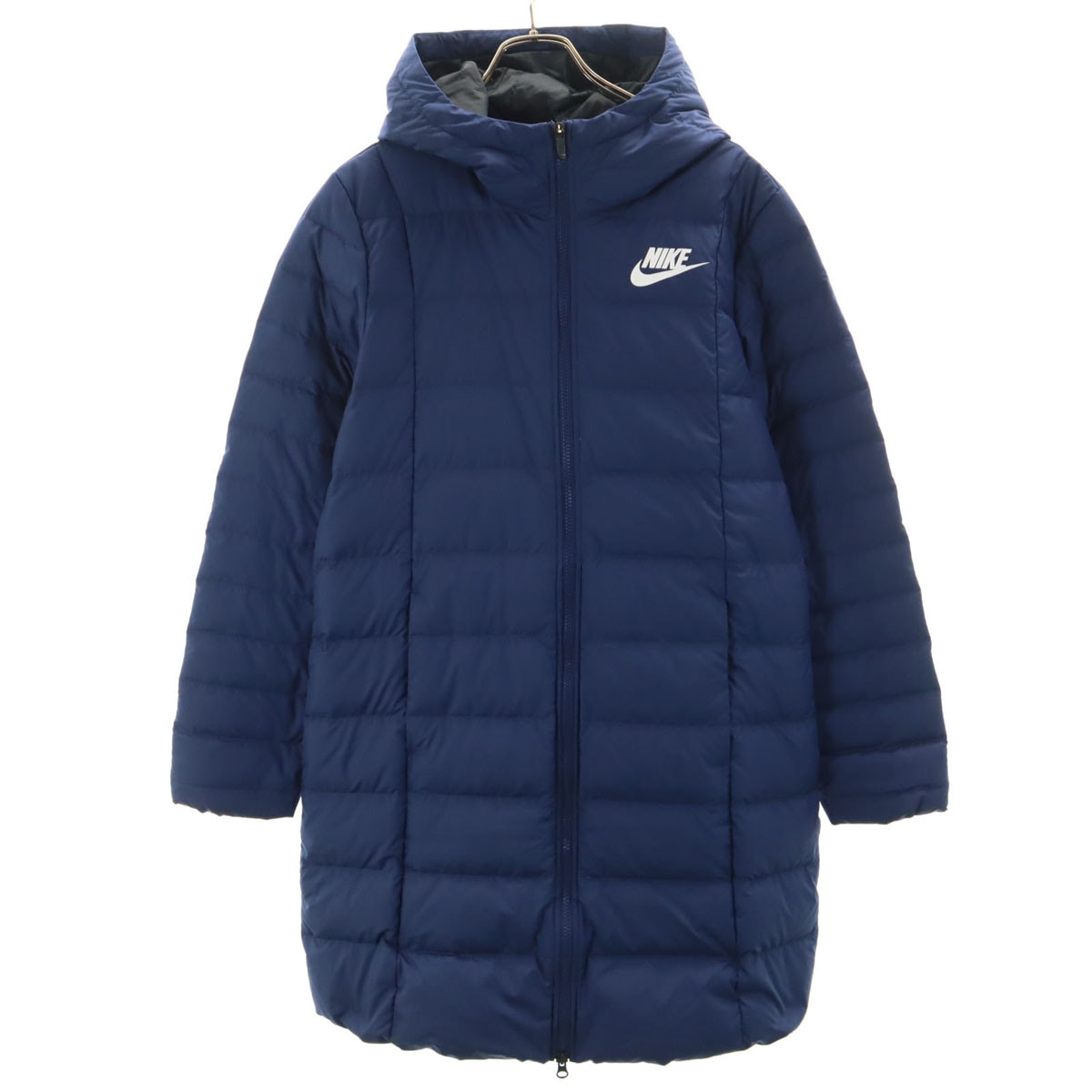ダウンコート XL ネイビー レディース 古着