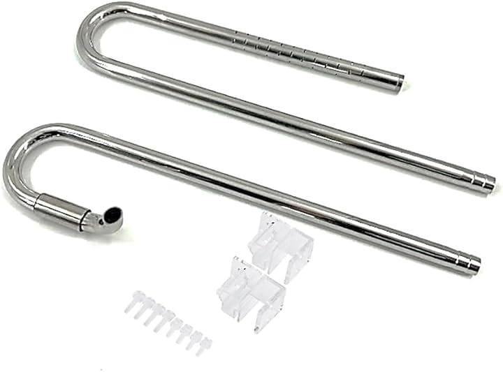 外部式フィルター 給水 排水 ステンレス 製 パイプ 熱帯魚 金魚 水草 油膜 除去 水槽用 アクアリウム(ノーマル, 規格12mm)