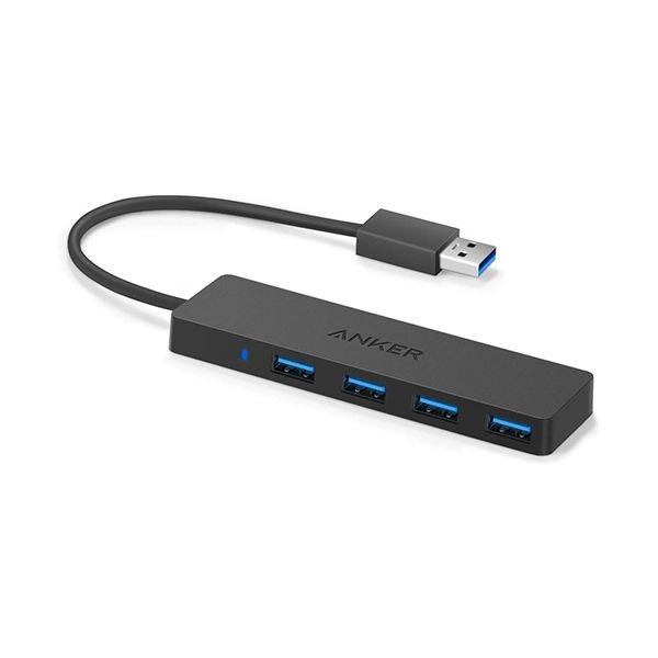 （まとめ） アンカージャパン ANKER USB3.0対応 ウルトラスリムUSB-Aハブ 4ポート A7516N15 1個 [x5セット]