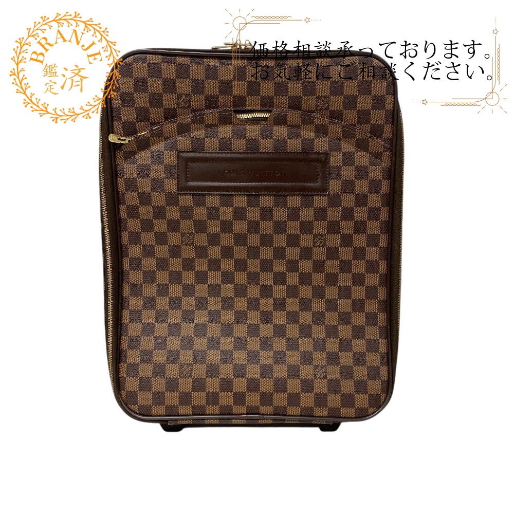 LOUIS VUITTON ルイヴィトン ビトン N23293 ぺガス45 キャリーバッグ ダミエ スーツケース バッグ カバン ブランド キャリーケース ブラウン 鞄
