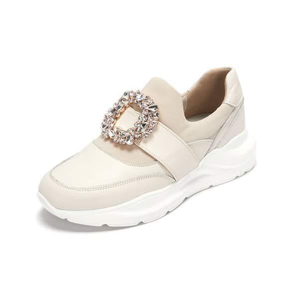 M. ジョディクリスタルポイントスニーカー クリーム 516323302AQ