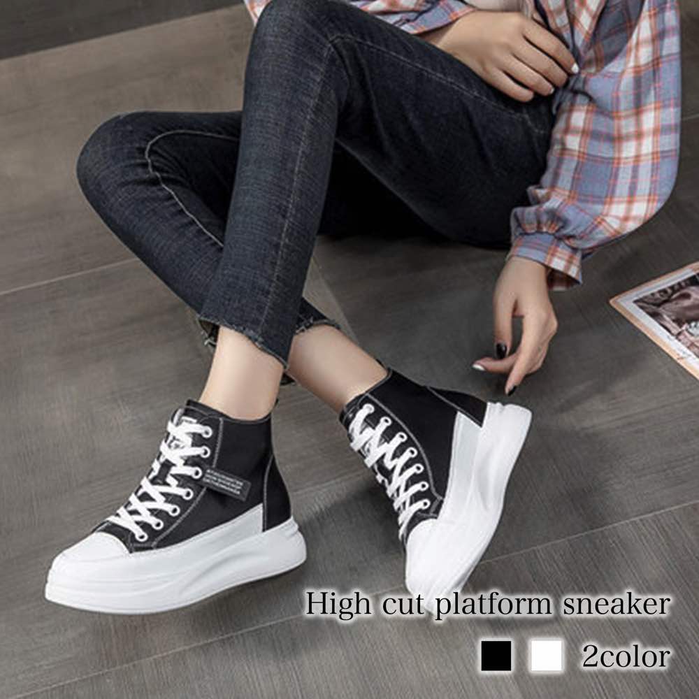 スニーカー レディース ハイカット厚底スニーカー キャンバス ボア グレー ピンク 厚底 白 5E かわいい 疲れない ハイカット 4E 新作 冬 あったか 24.5 おしゃれ 秋 歩きやすい ブラン