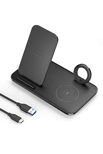 Anker PowerWave 3-in-1 Stand with Watch Holder ワイヤレス充電器 Apple Watchホルダー付 Audiovox CDM3000対応