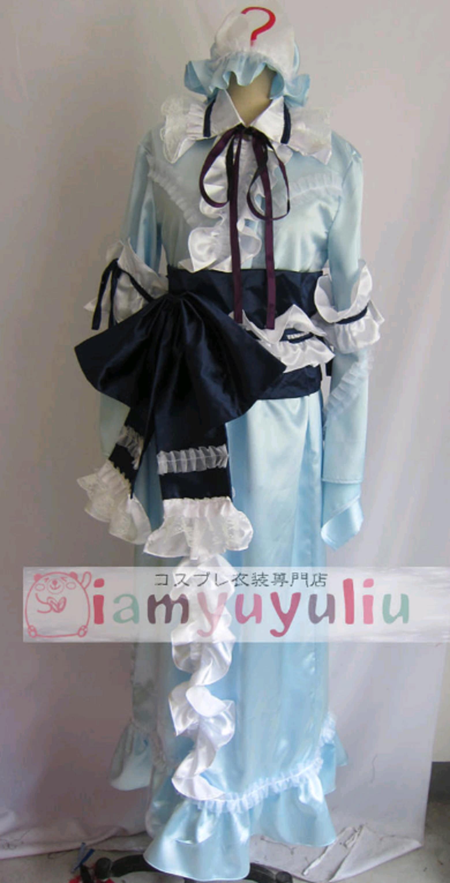 東方Project 西行寺幽幽子風 コスプレ衣装 イベント/パーティー/コスチューム/変装/仮装/制服