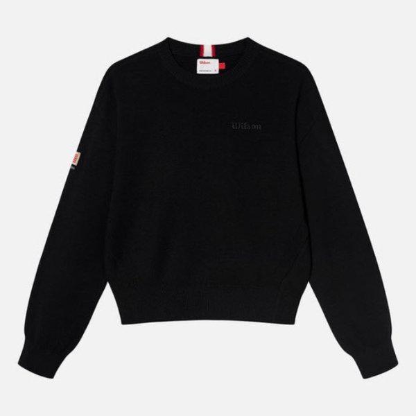 長袖Tシャツ VQA W241002GTL22-BLK 女性 ラウンドネック 長袖セーター