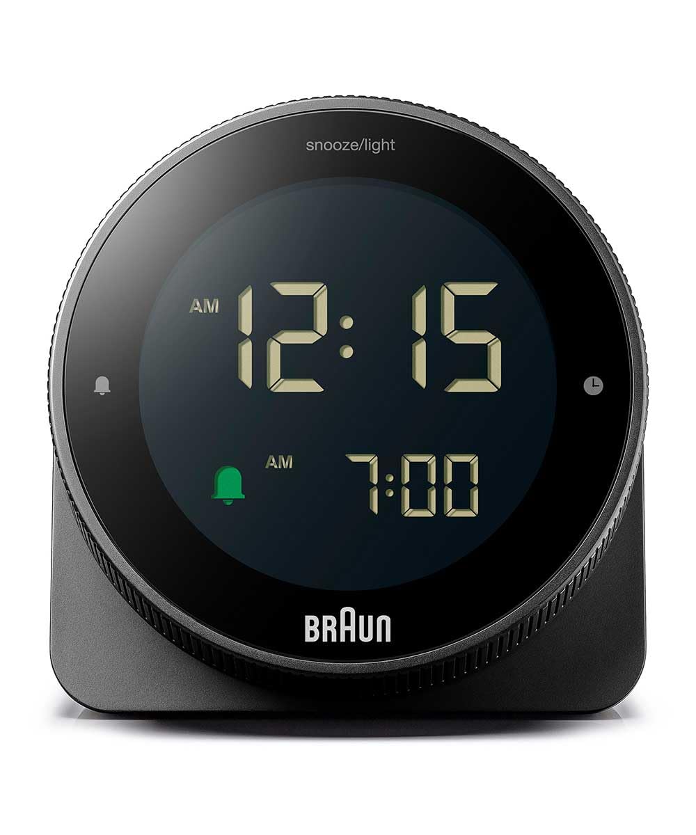 BRAUN(ブラウン) デジタル 置き時計 BC24B ブラック