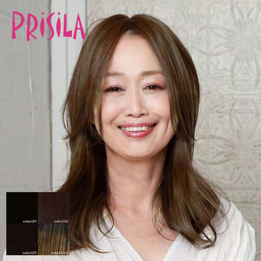 プリシラ プレミアム白髪隠しウィッグ ワンレンロングタイプ PRISILA