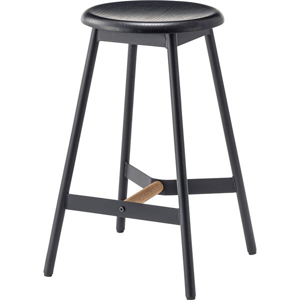 ハイスツール ブラック 約 W41xD40xH64cm 組立式