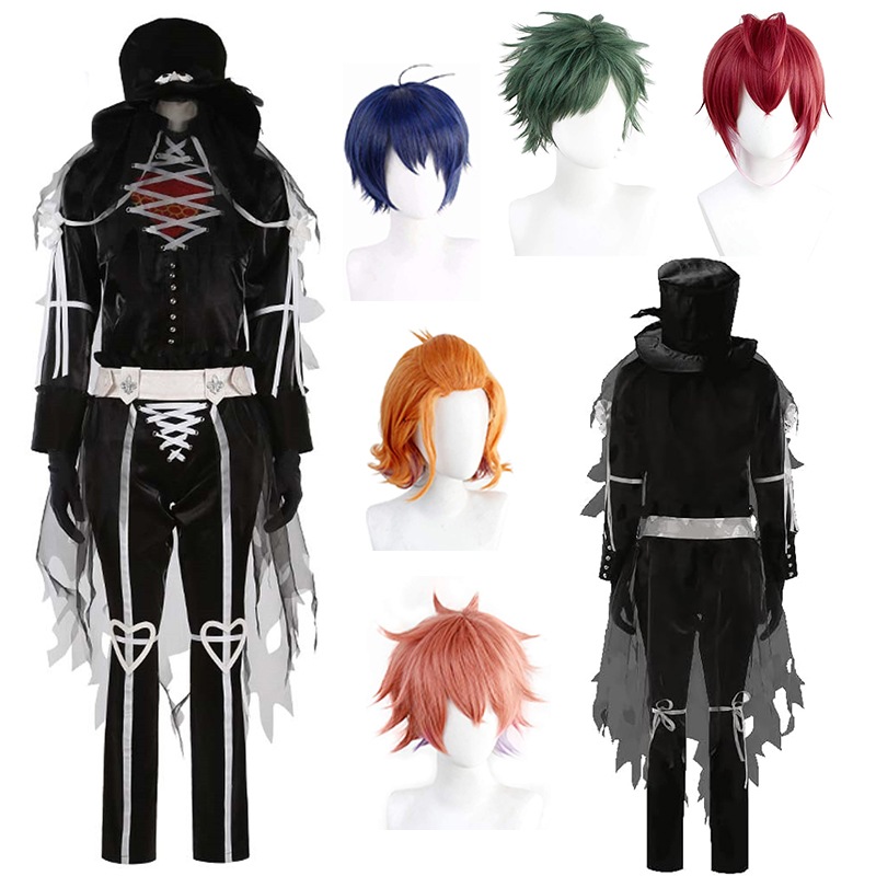 ツイステッドワンダーランド ツイステ ハーツラビュル寮 新衣装 リドル エース デュース トレイ ケイト コスプレ 衣装 ウィッグ 黒 ブラック 服 制服 服 アニメ ゲーム ハロウィン コスプレ衣装