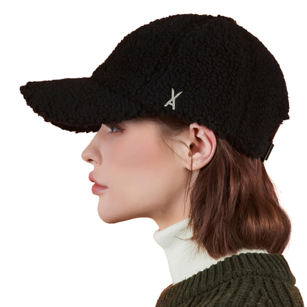 Stud Logo Over Fit Fleece Ball Cap Black