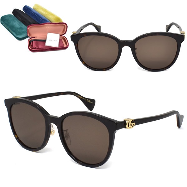 サングラス GG1180SK-004 アジアンフィット メンズ レディース ユニセックス ハバナ ブラウン