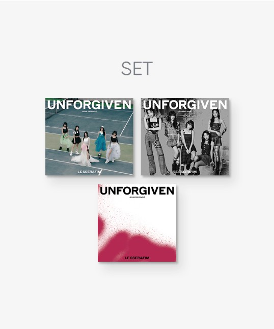 [正品]LE SSERAFIM - JAPAN 2nd Single [UNFORGIVEN] 3 Set