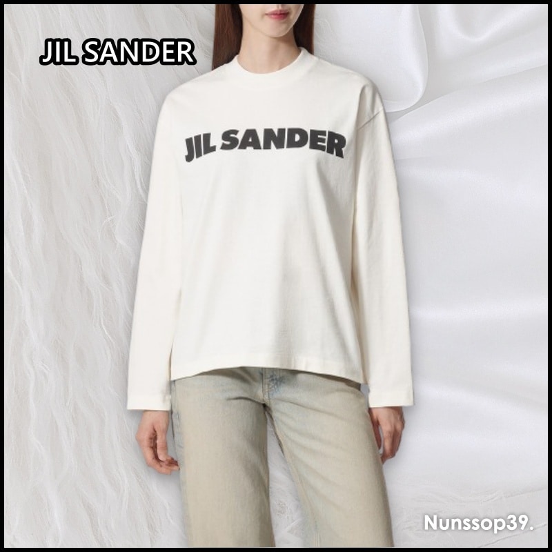 JIL SANDER J02GC0107 J45148 102 ロゴ コットン Tシャツ