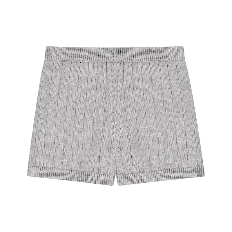 ベーシックニットショーツ Light Melange Grey 可愛い ディリーファッション ニット 韓国ファッション 韓国ブランド フリーサイズ