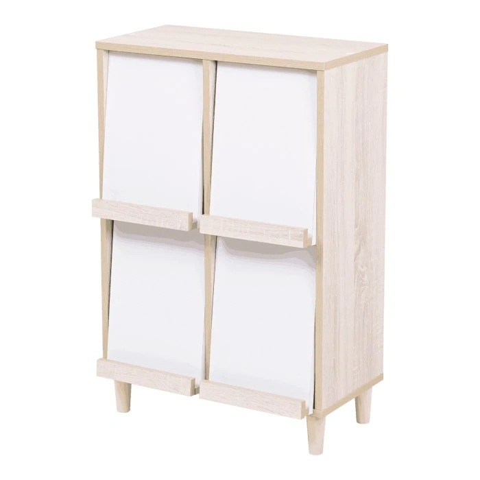 6デザインキャビネット サイドボード モダン キャビネット 扉付き FSI-0003-NAWH