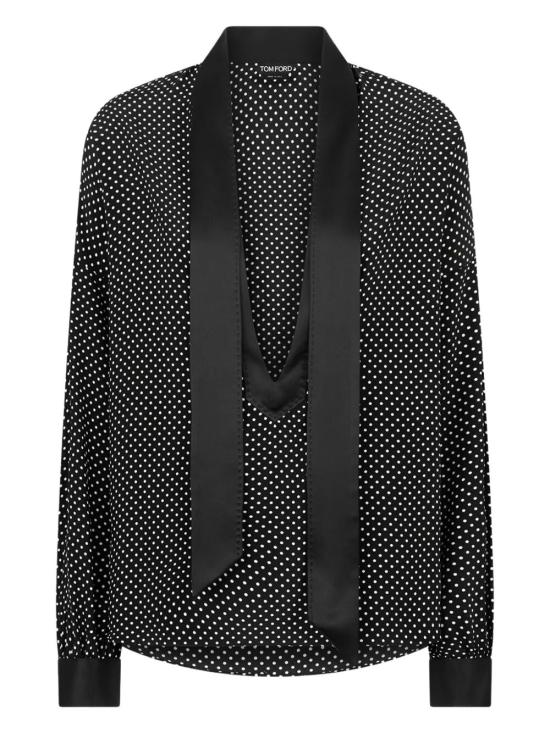 TOMFORD Women Shirts CA3333 FAP250 NWG BLACK OFF WHITE
